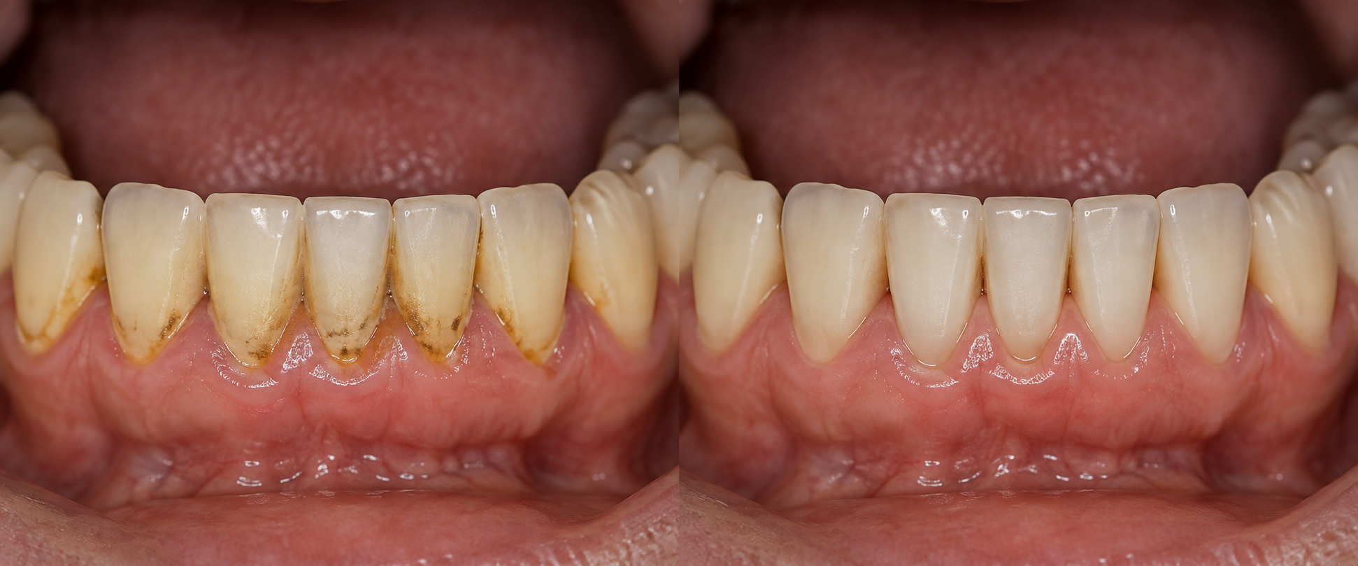Illustrative tartar removal concept visual